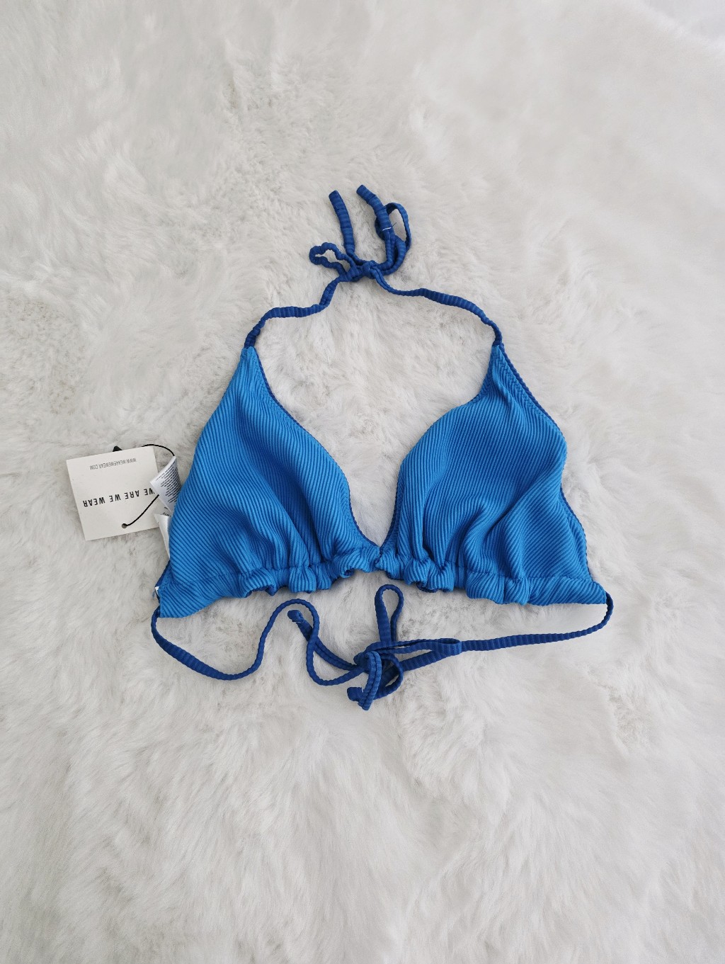 We Are We Wear Reversible Melissa Rib Triangle Bikini Top Size M 8/10 — image 8 of 8